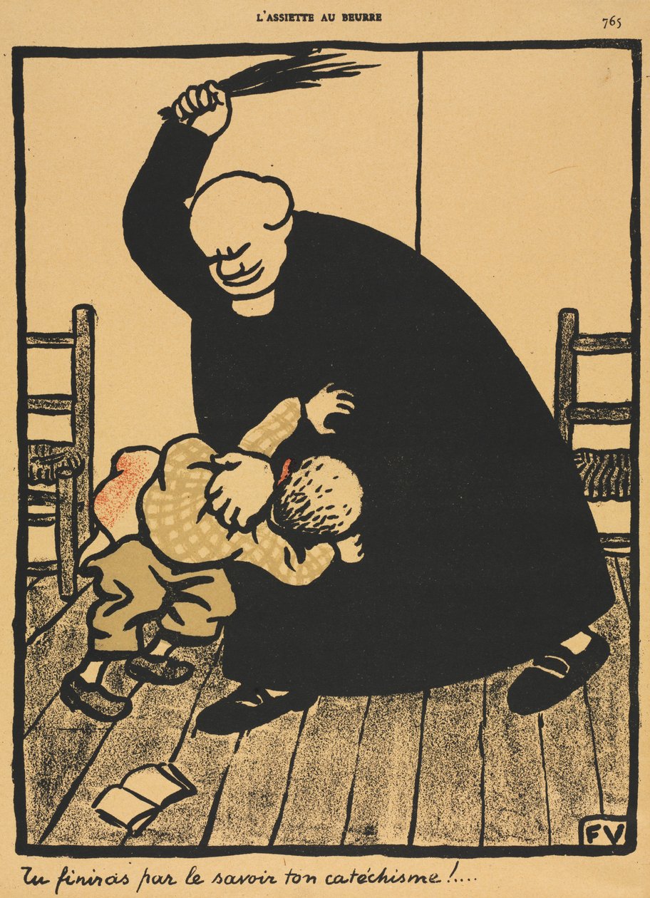 Crimes et châtiments VIII, 765: Vous apprendrez... - Felix Edouard Vallotton