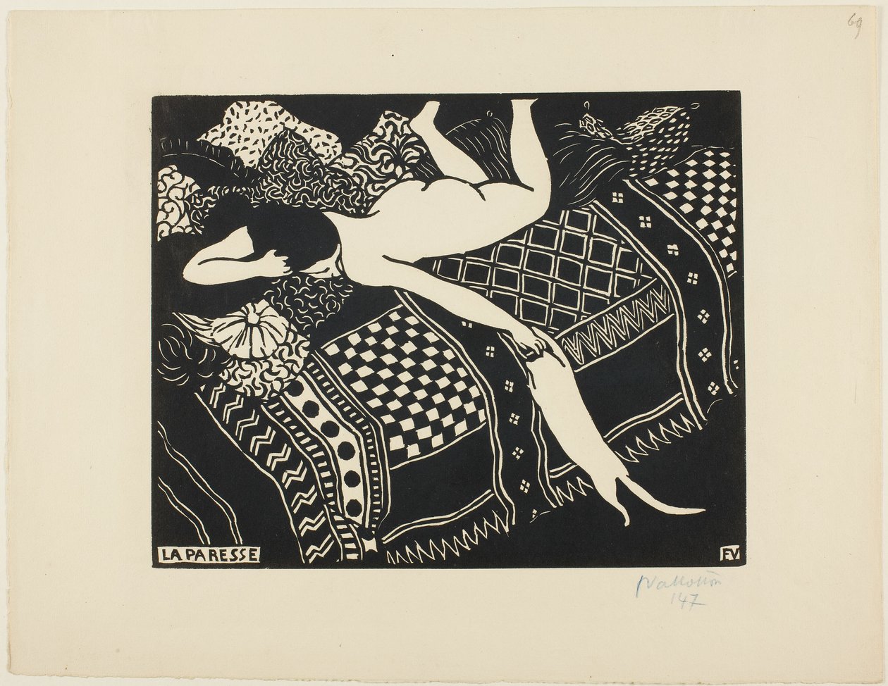La Paresse - Felix Edouard Vallotton