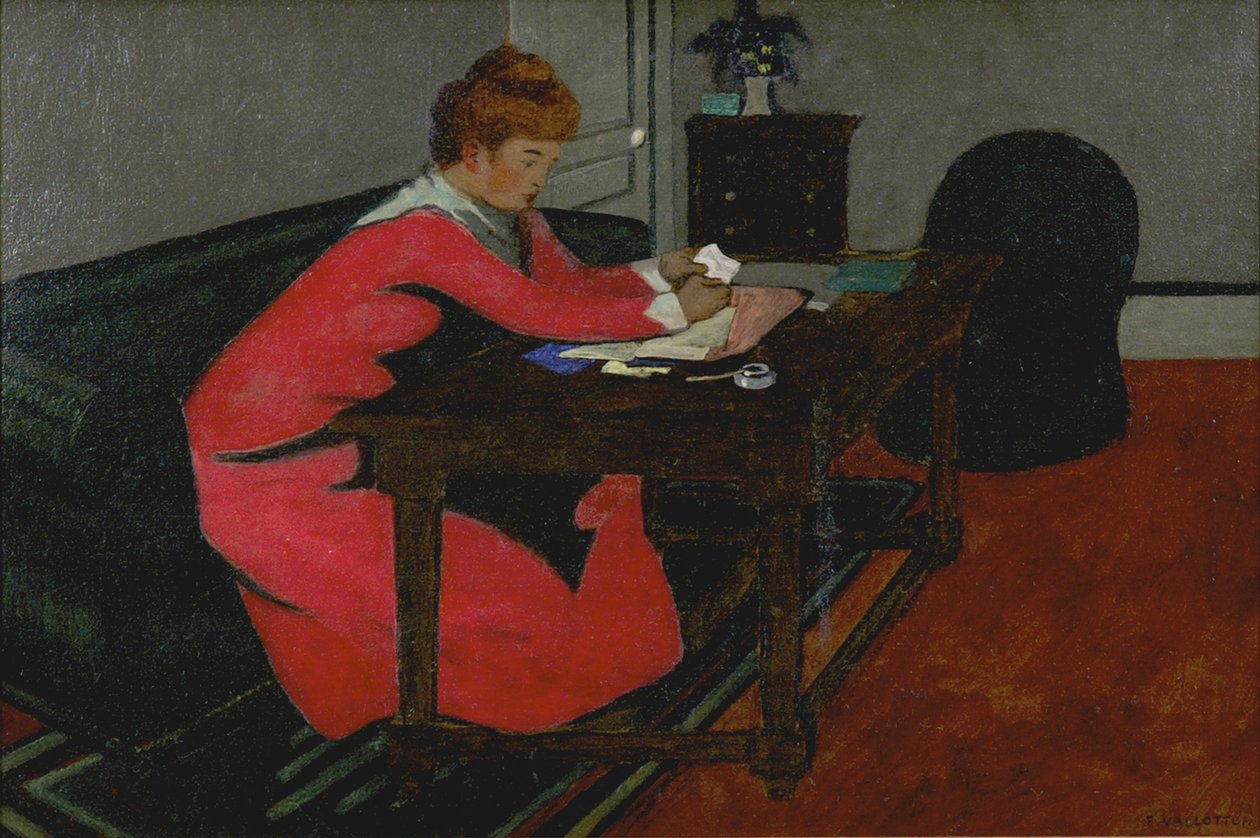 Misia à son bureau, 1897 - Felix Edouard Vallotton