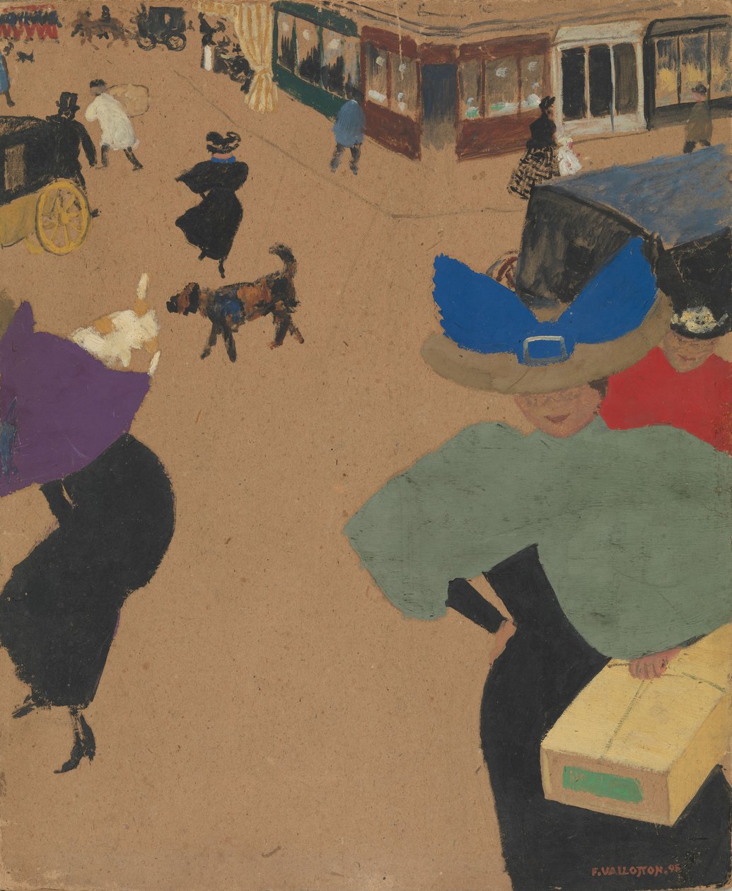 Scène de rue à Paris - Felix Edouard Vallotton