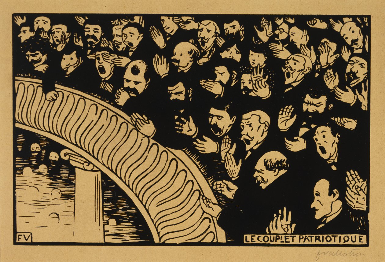 La Chanson patriotique - Felix Edouard Vallotton
