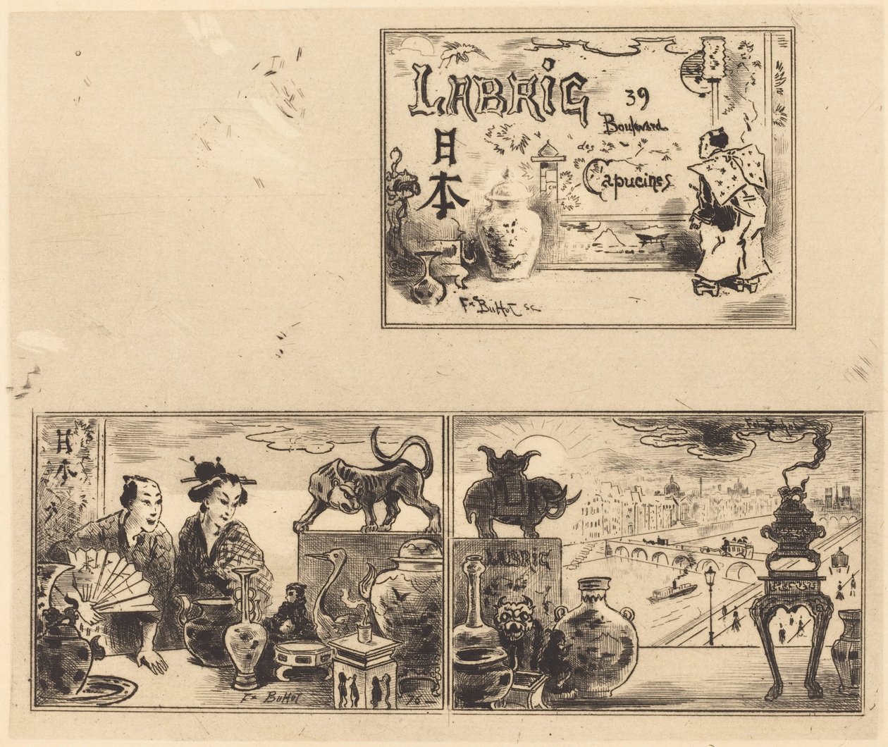 Adresse de Labric - Felix Hilaire Buhot
