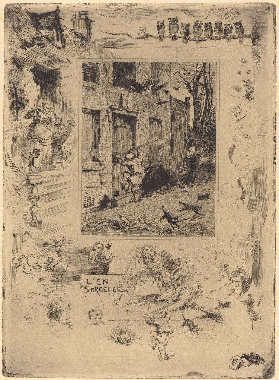 La Maison Maudite - Felix Hilaire Buhot