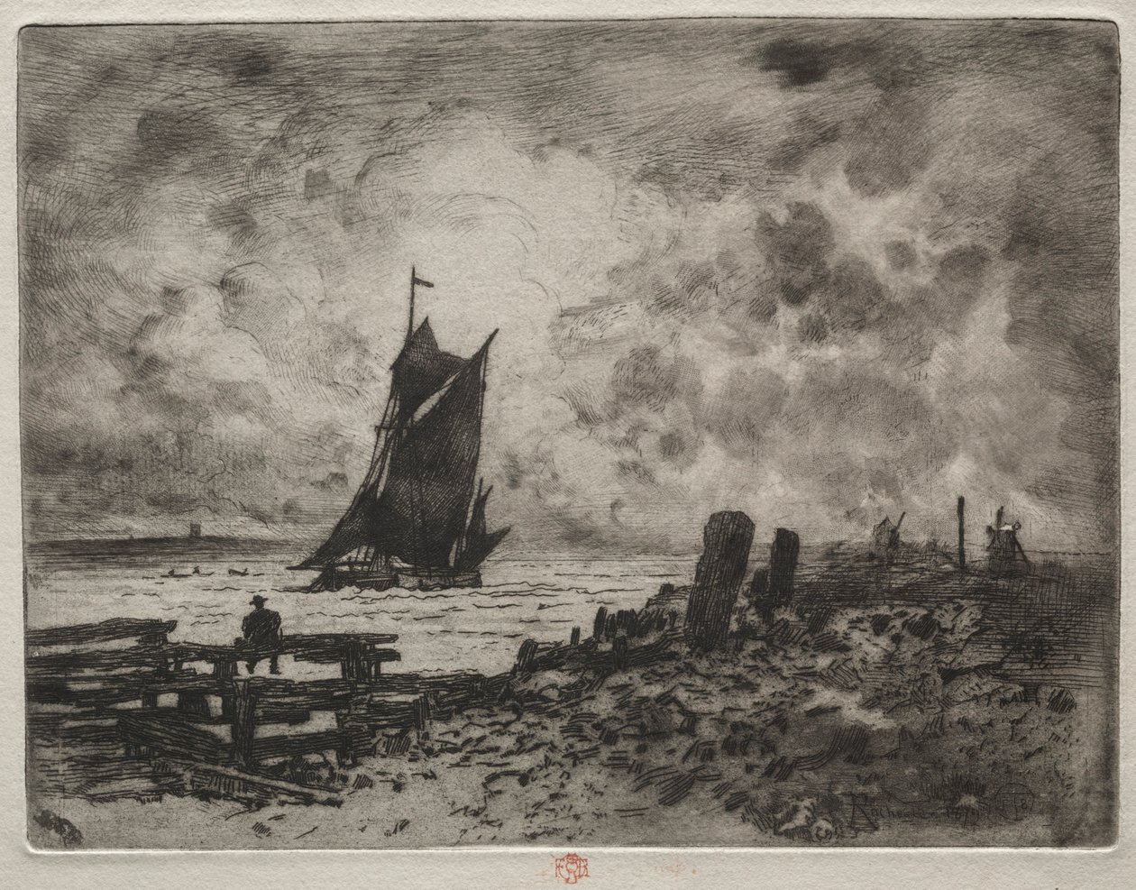 Le Petit Marin: Souvenir de Medway, 1878 - Felix Hilaire Buhot