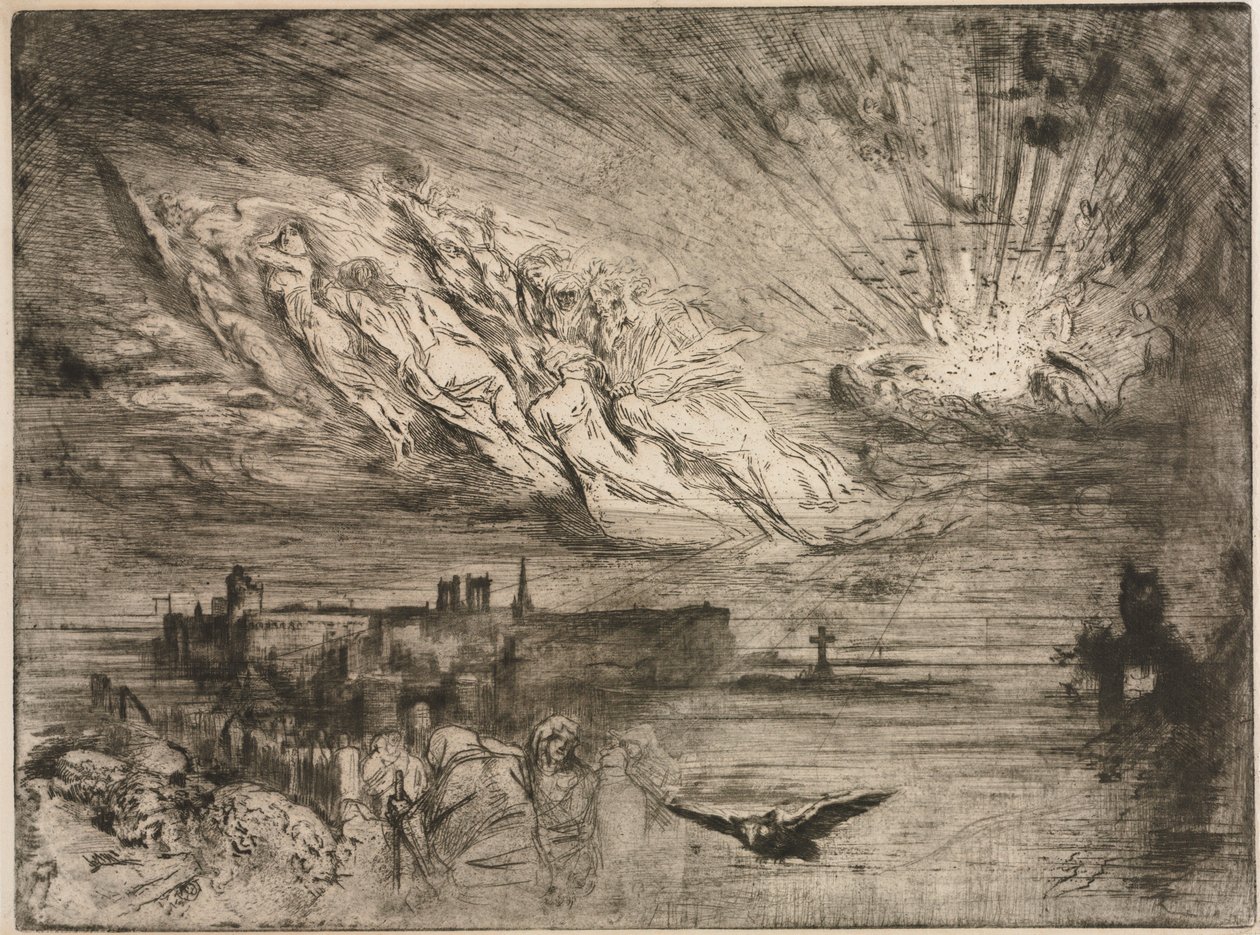 Les Esprits des Villes des Morts - Felix Hilaire Buhot
