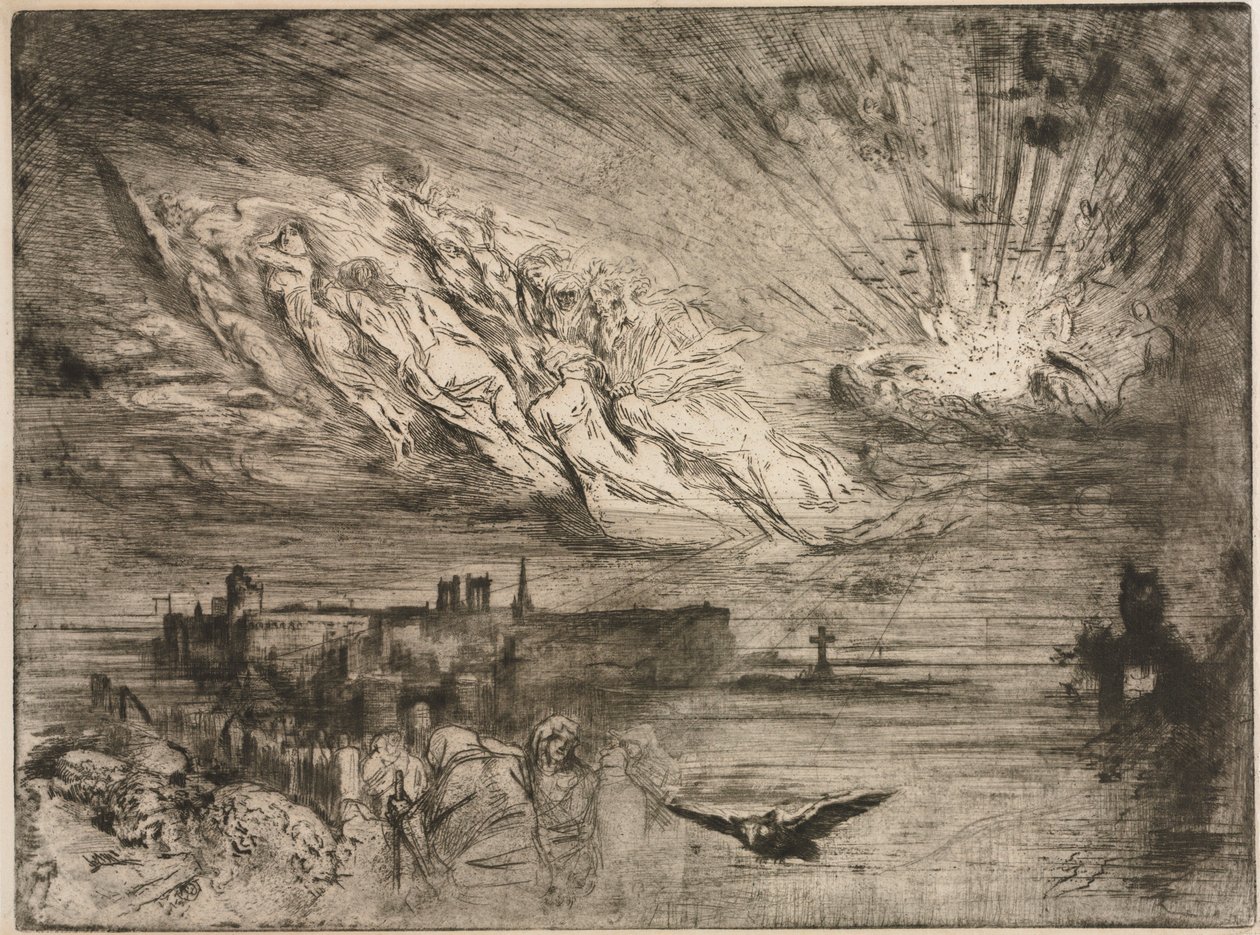 Les Esprits des villes des morts, 1885 - Felix Hilaire Buhot