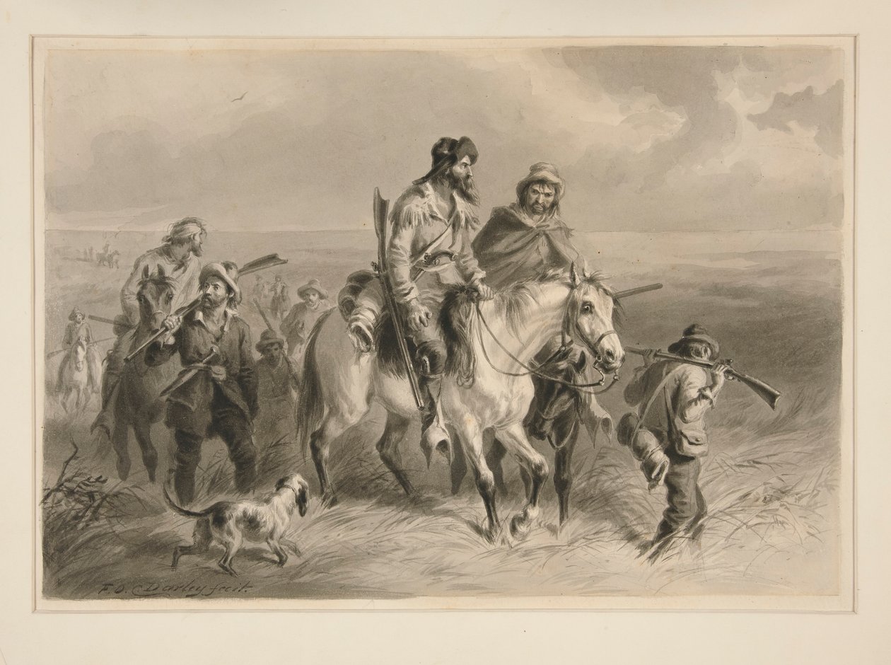 Les Border Ruffians envahissant le Kansas - Felix O. C. Darley
