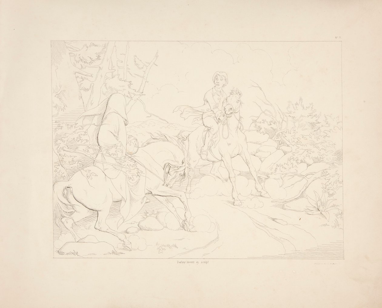 La légende de Sleepy Hollow, feuille 5 de 6 - Felix O. C. Darley