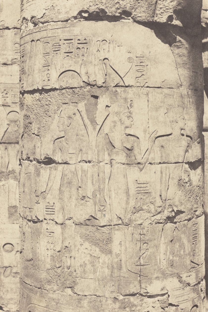 Karnak (Thèbes), Palais--Salle hypostyle--Colonnade Centrale--Décoration d