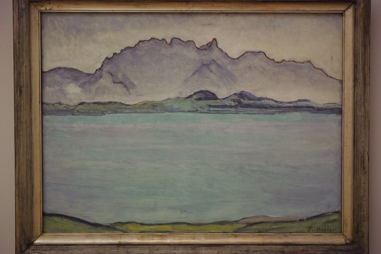 Lac de Thoune avec la chaîne du Stockhorn - Ferdinand Hodler