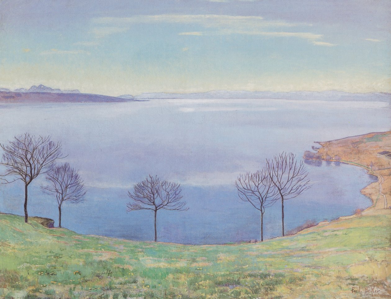 Le lac Léman vu de Chexbres - Ferdinand Hodler