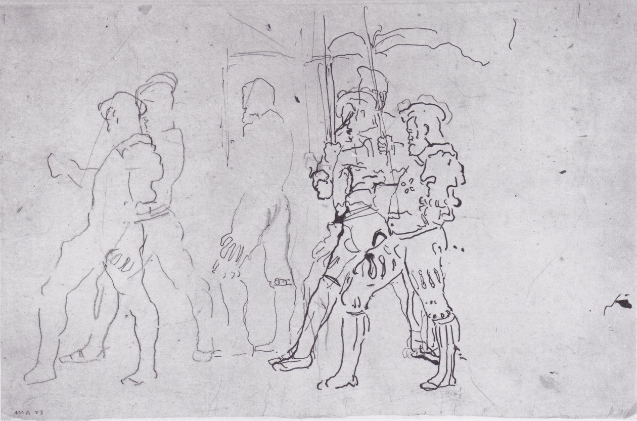 Guerrier marchant vers la gauche - Ferdinand Hodler