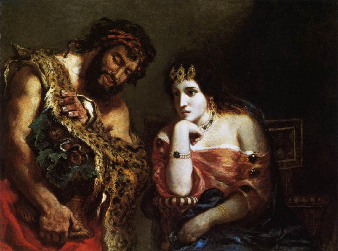 Cléopâtre et le paysan - Ferdinand Victor Eugene Delacroix