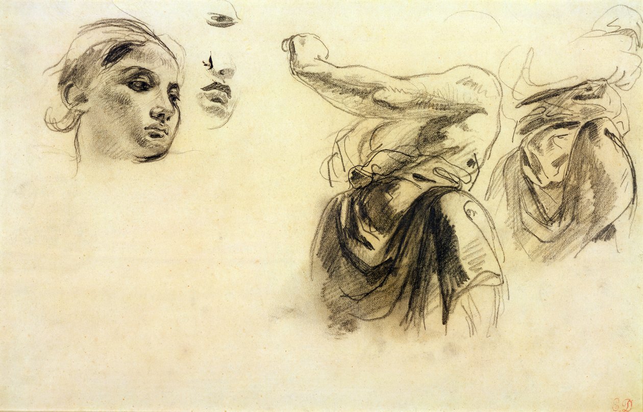 Études de figures - Ferdinand Victor Eugene Delacroix