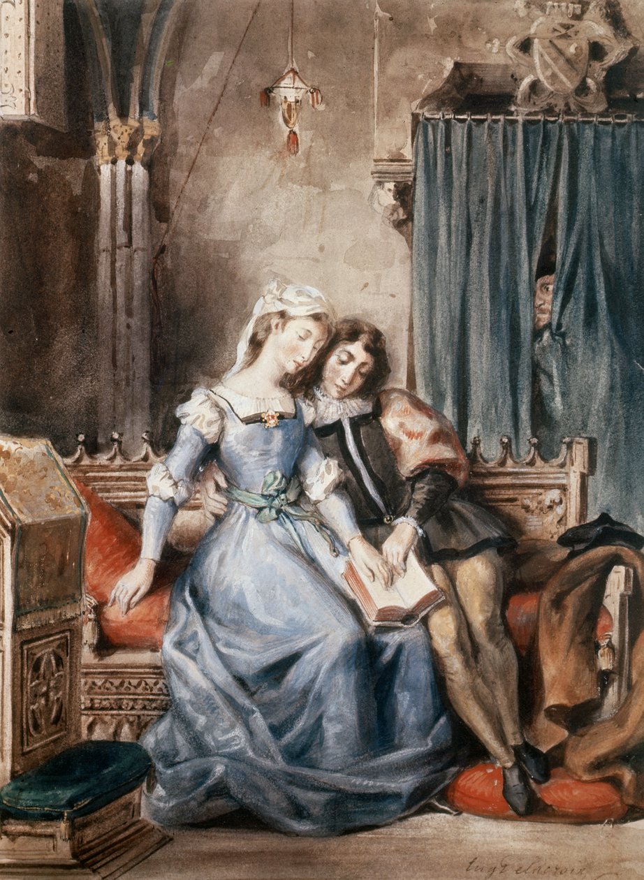 Paolo Malatesta et Francesca da Rimini - Ferdinand Victor Eugene Delacroix