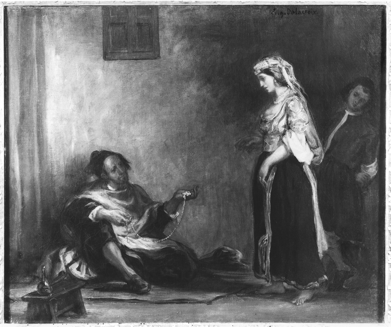 Le marchand arabe - Ferdinand Victor Eugene Delacroix