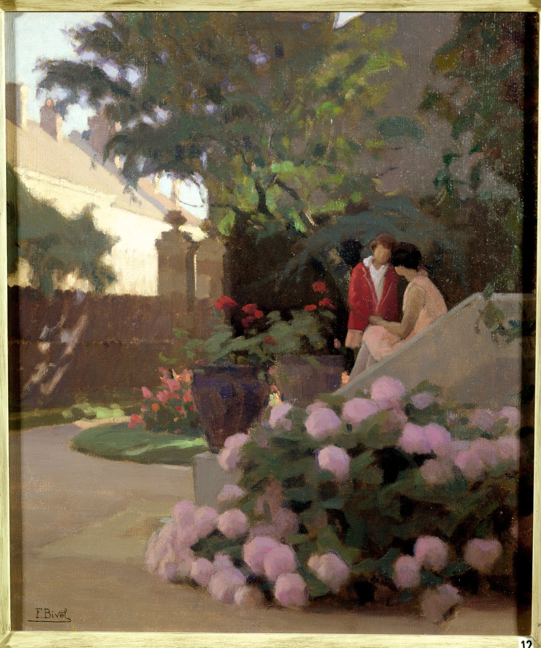 Un coin du jardin - Ferdinand Achille Lucien Bivel