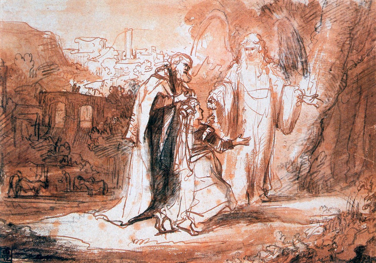 Un ange du Seigneur apparut à la femme de Manoah - Ferdinand Bol