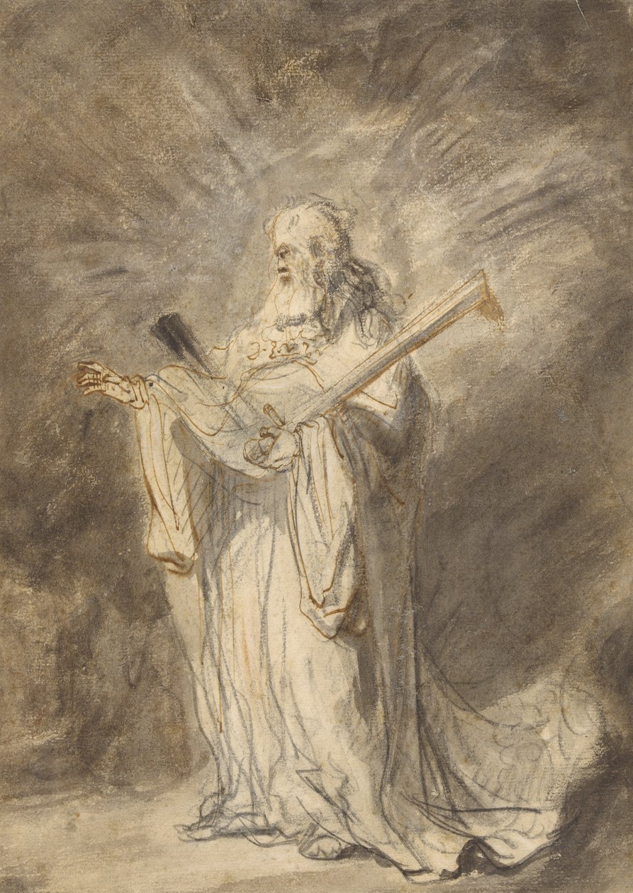 Le messager de Dieu apparaissant à Josué - Ferdinand Bol