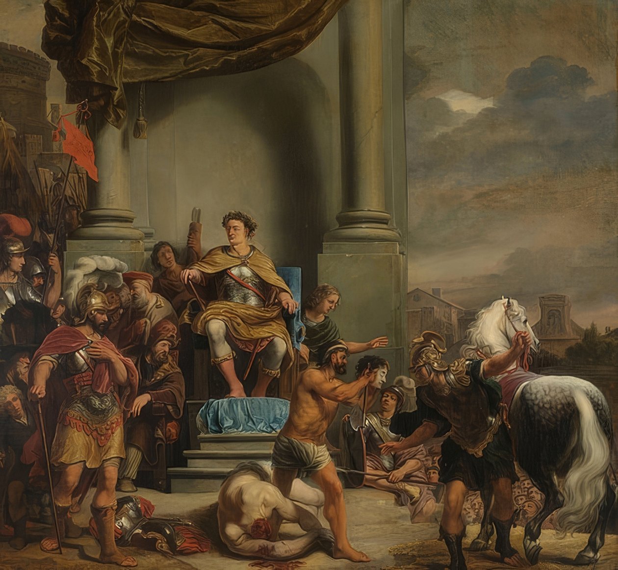 Titus Manlius Imperiosus Torquatus ordonne la décapitation de son fils - Ferdinand Bol