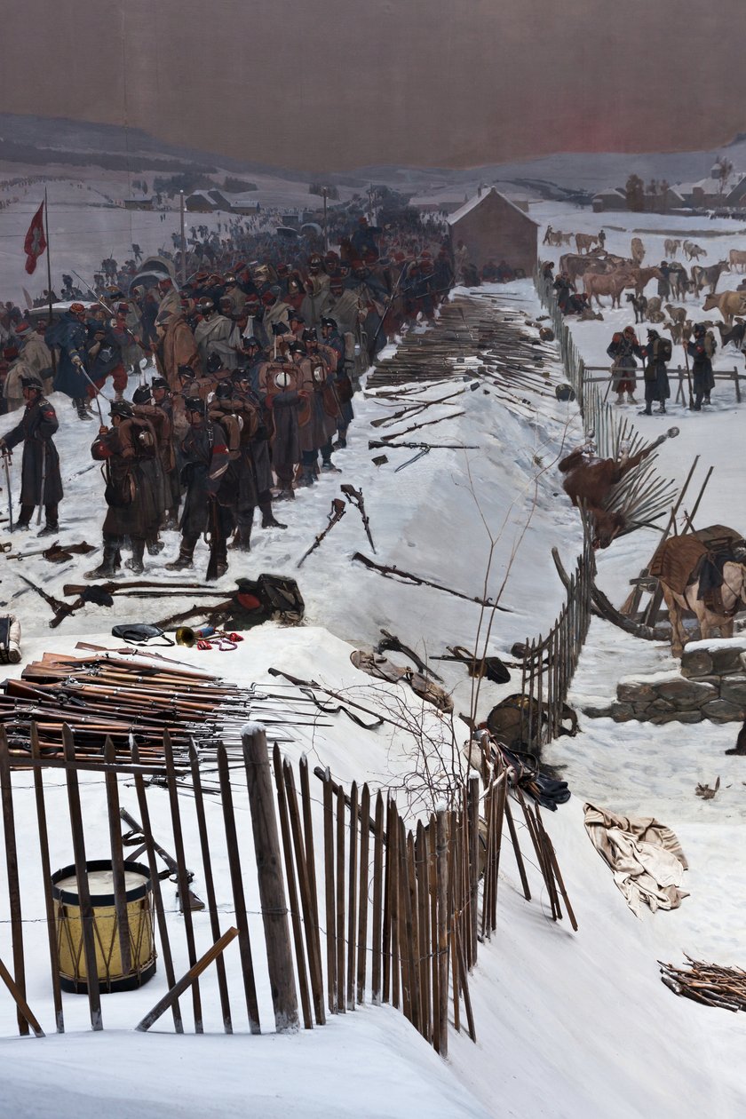 Panorama Bourbaki - Ferdinand & Castres Edouard (1838-1902) Hodler