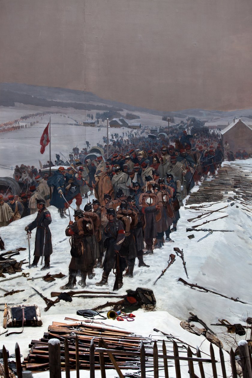 Panorama Bourbaki - Ferdinand & Castres Edouard (1838-1902) Hodler
