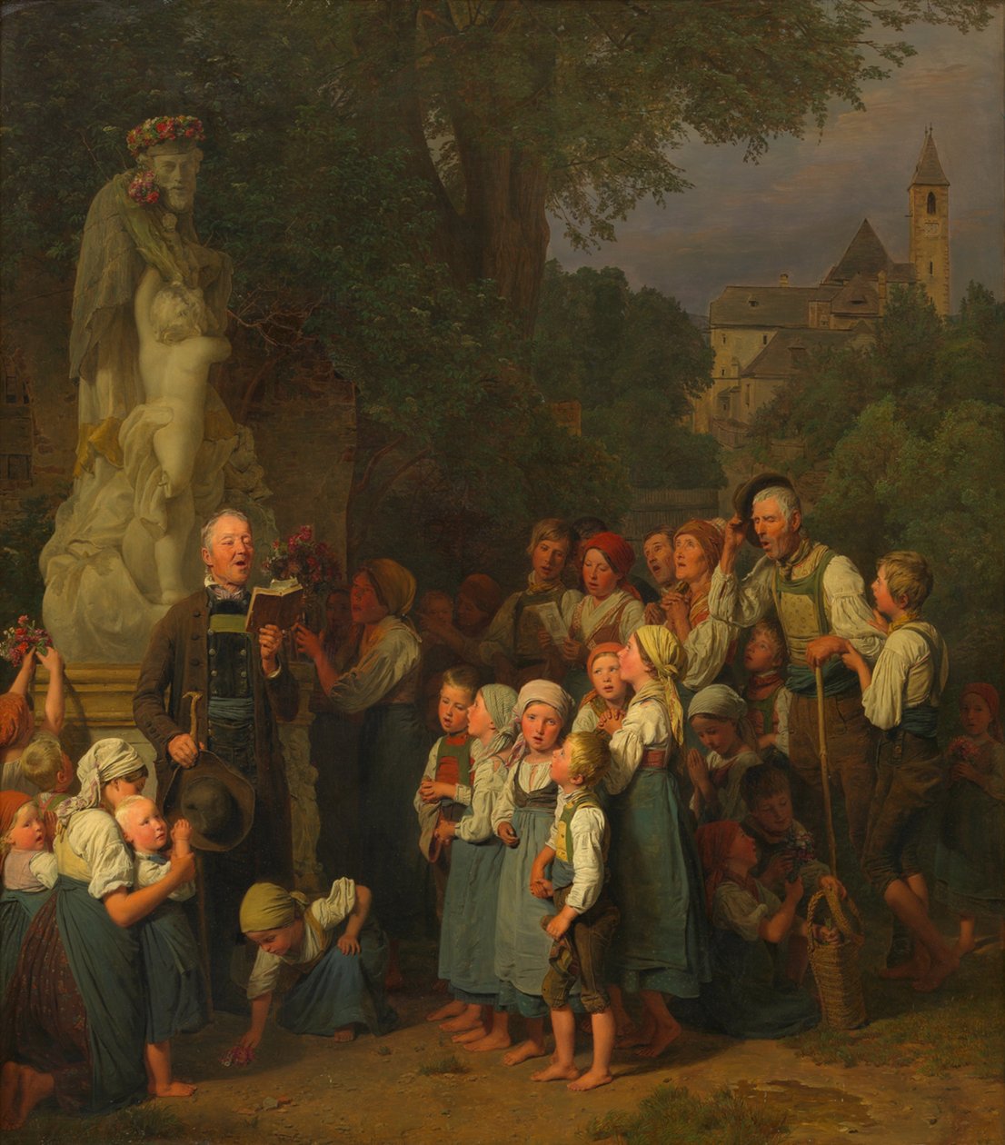 La dévotion à saint Jean (dévotion à saint Jean) - Ferdinand Georg Waldmüller