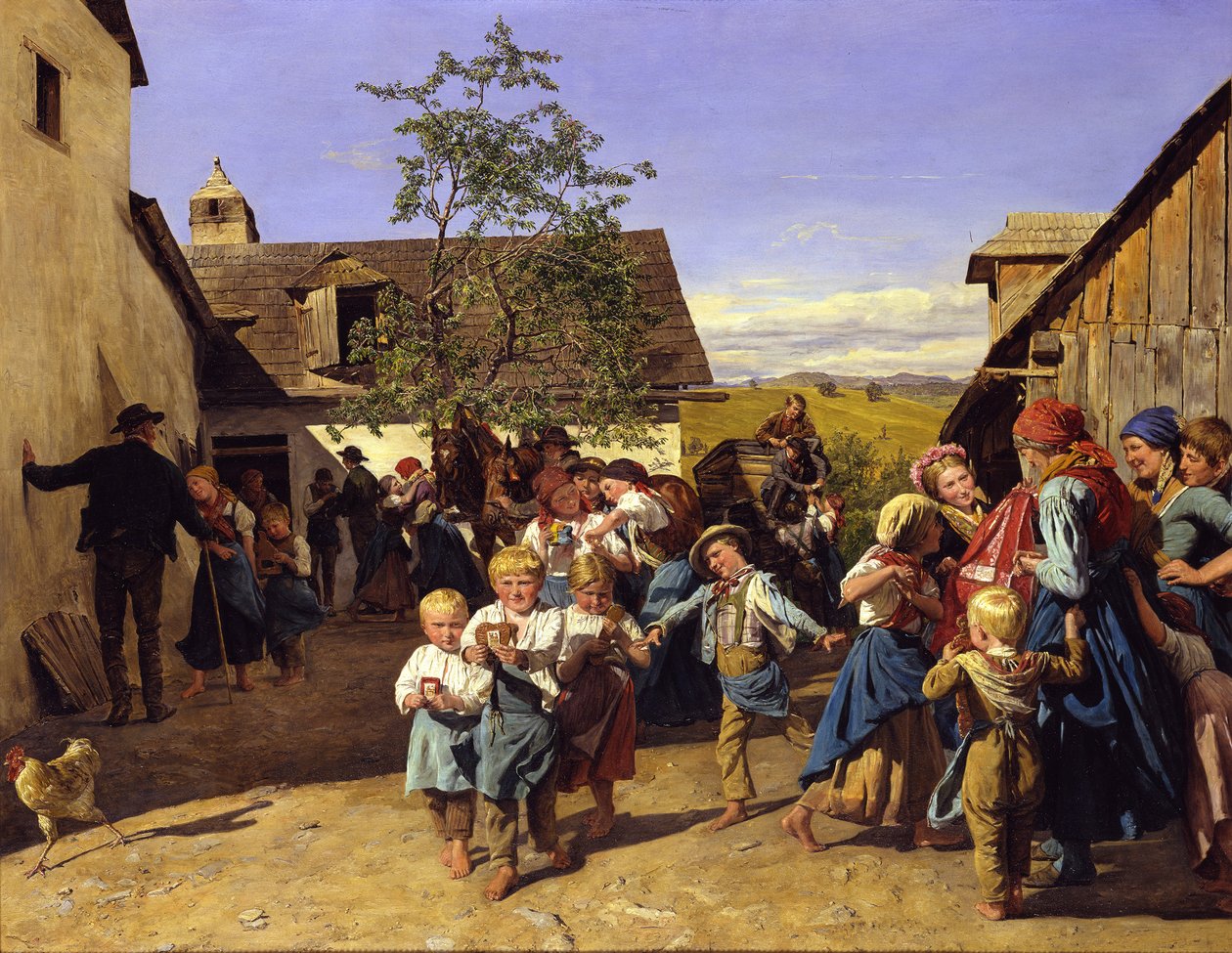 Retour de la fête paroissiale - Ferdinand Georg Waldmüller