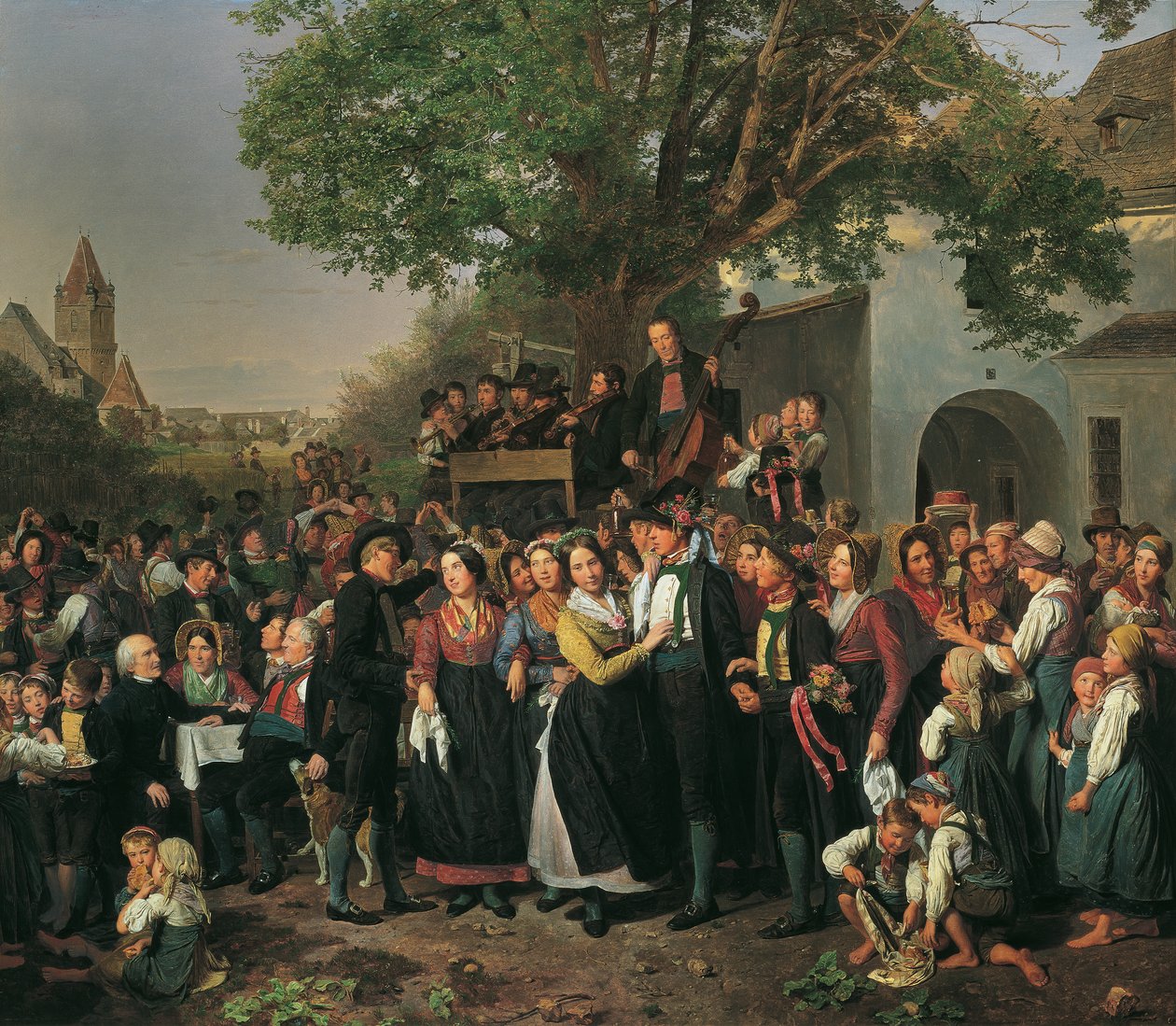 Mariage paysan en Basse-Autriche - Ferdinand Georg Waldmuller