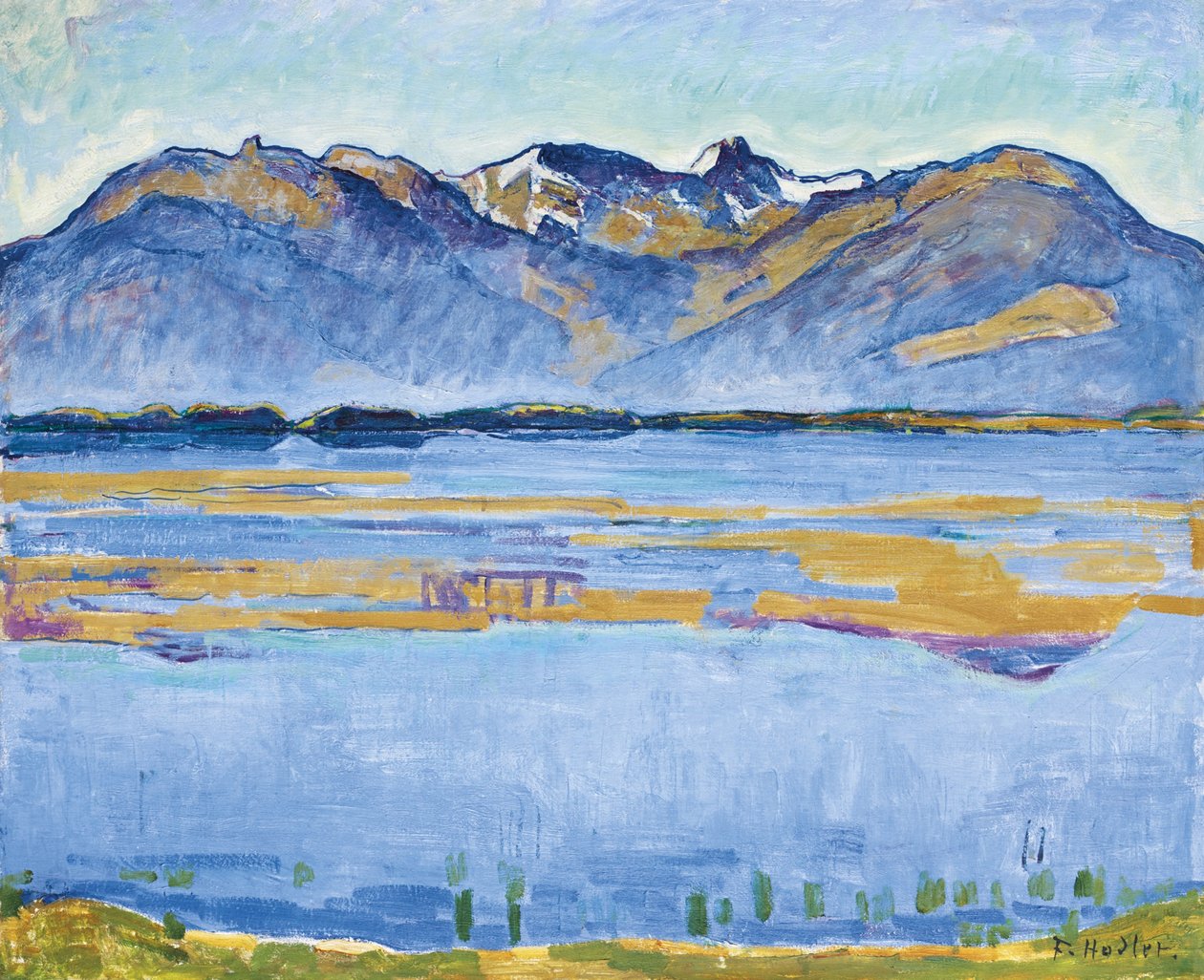 Paysage du Montana avec Becs de Bosson et Vallon de Réchy, 1915 - Ferdinand Hodler