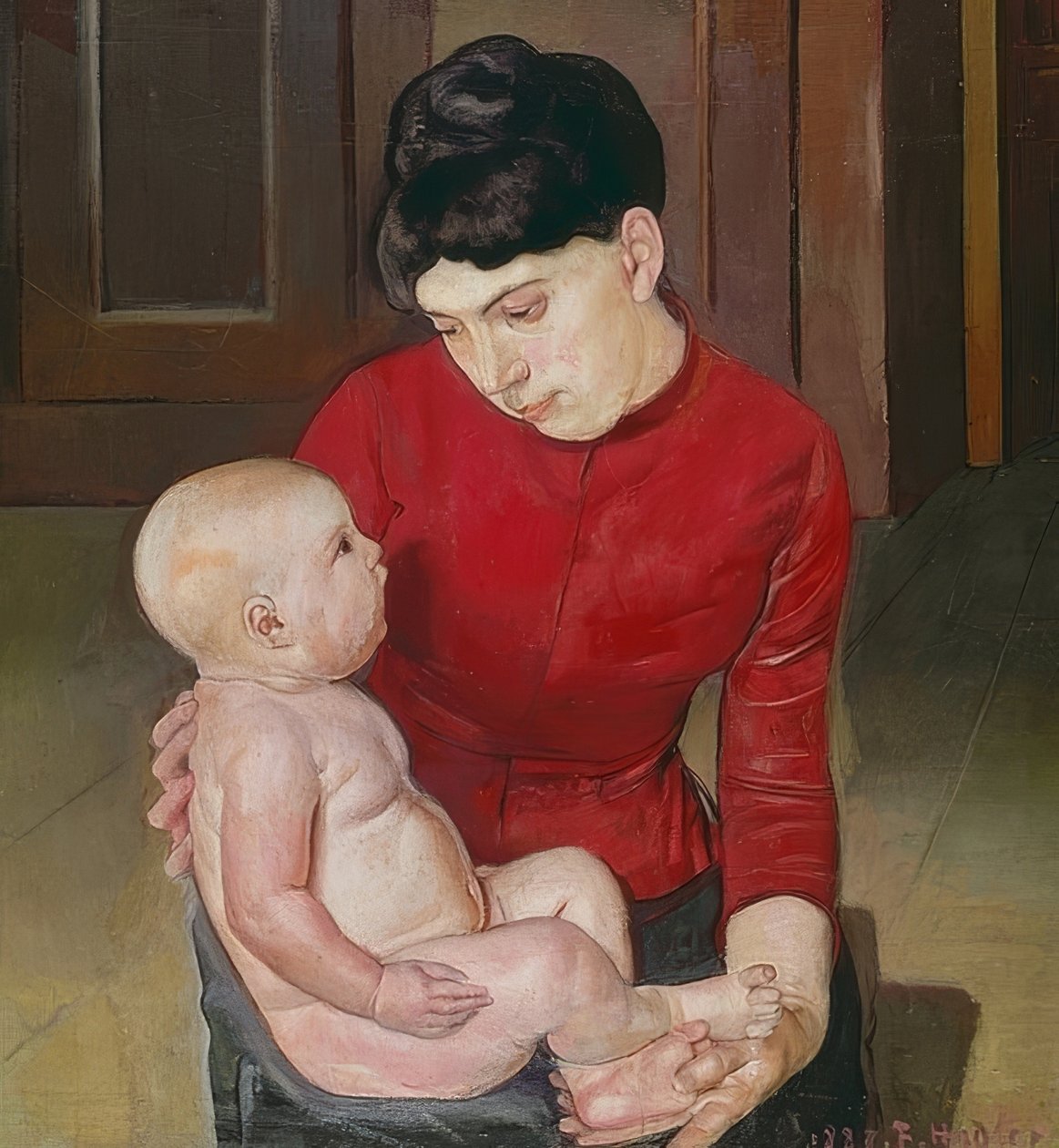 Mère et enfant. 1887 - Ferdinand Hodler