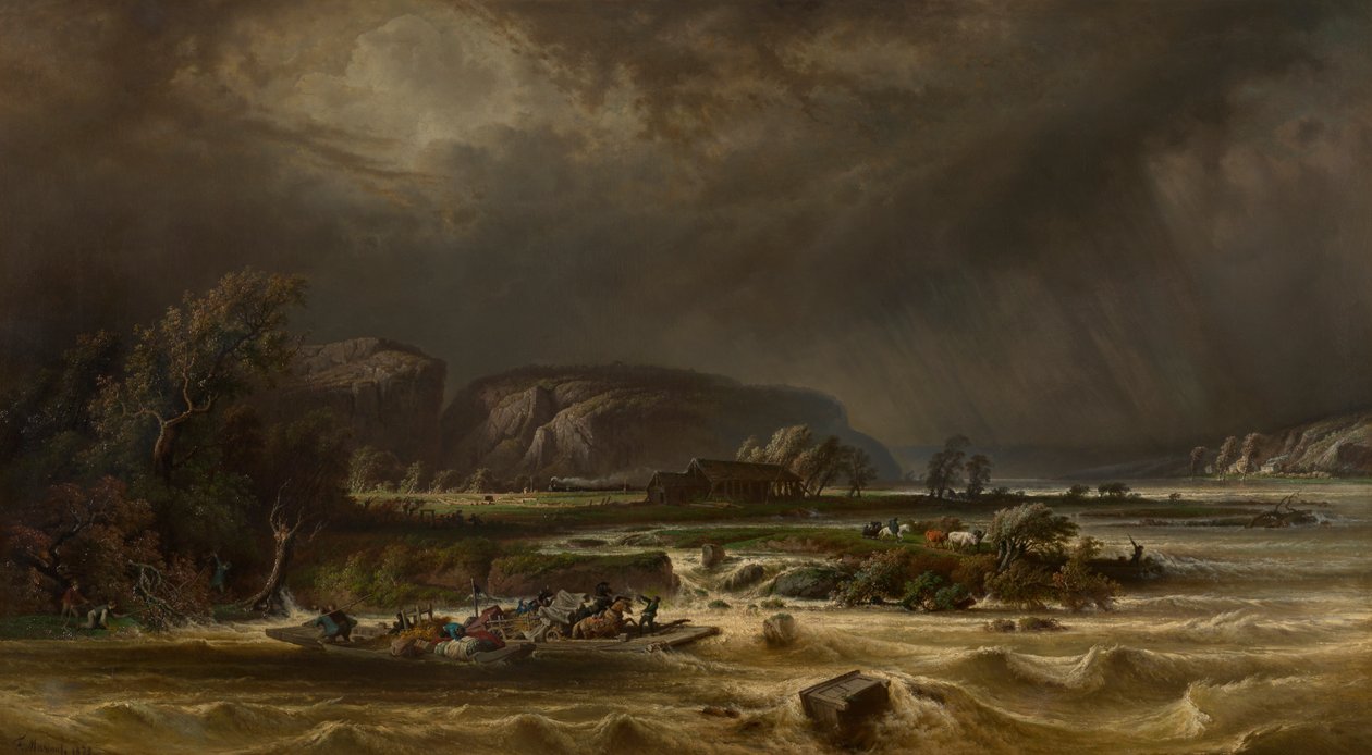 La Meuse à Poilvache - Ferdinand Joseph Bernard Marinus