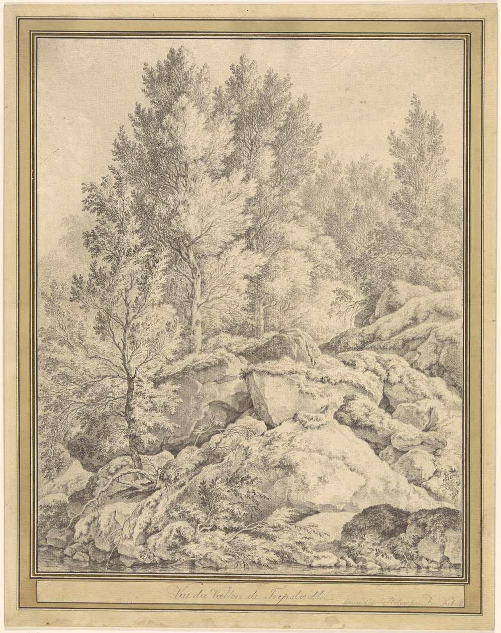 Vue de la vallée de Trippstadt dans le Palatinat - Ferdinand Kobell