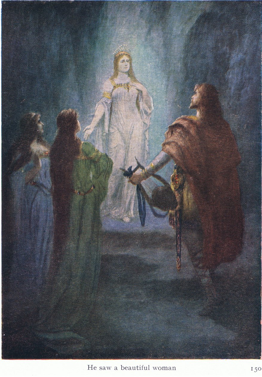 Il vit une belle femme, illustration de The Stories of Wagner