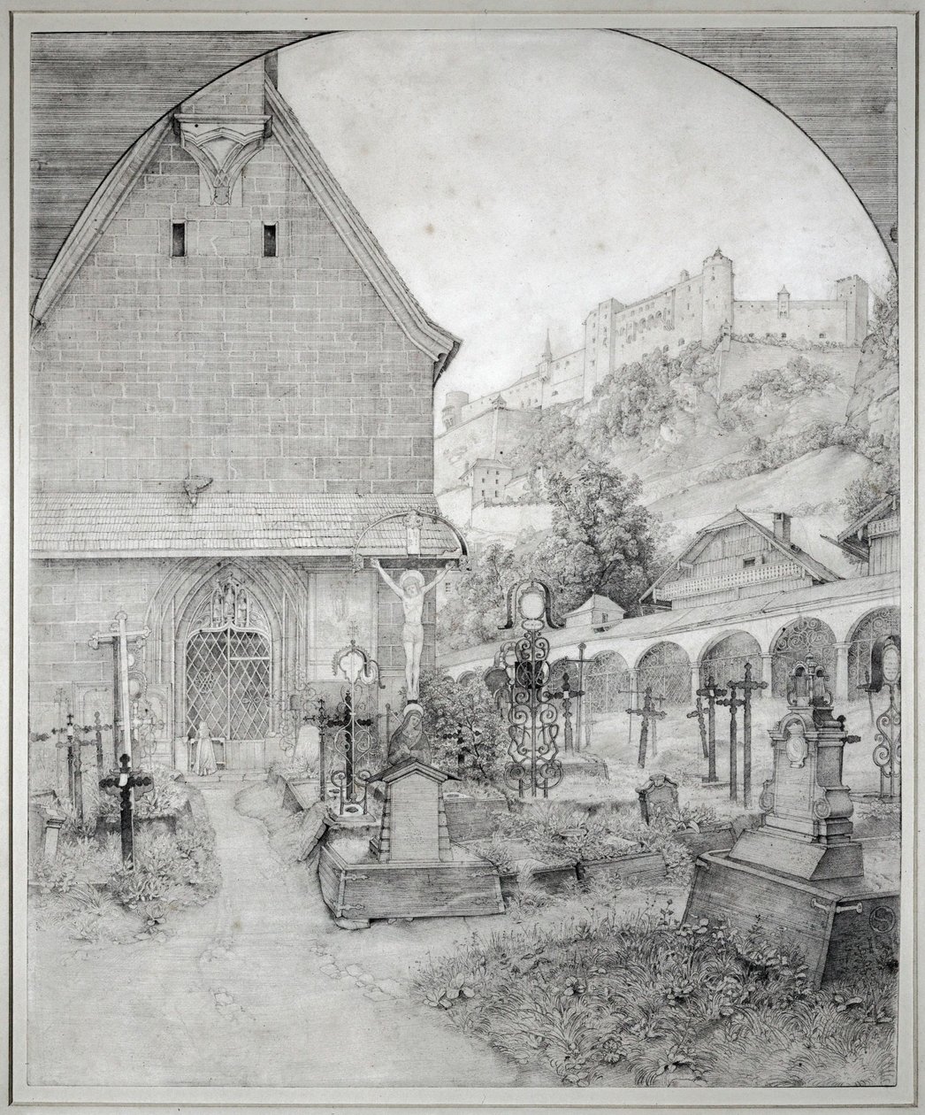 Cimetière Saint-Pierre à Salzbourg, Autriche ... - Ferdinand Olivier