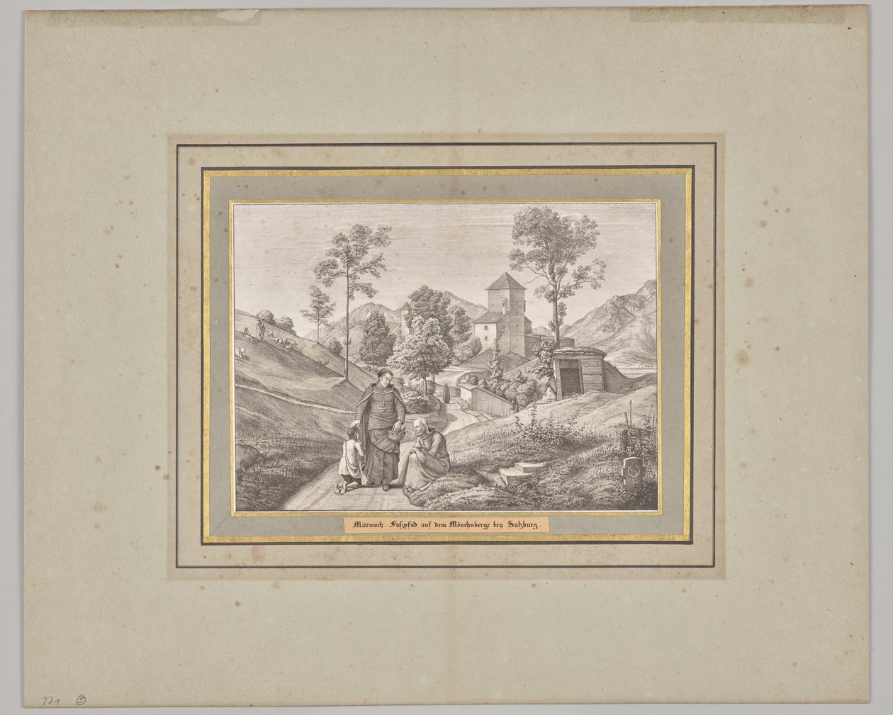 Mercredi. Sentier pédestre sur le Mönchsberg près de Salzbourg - Ferdinand Olivier