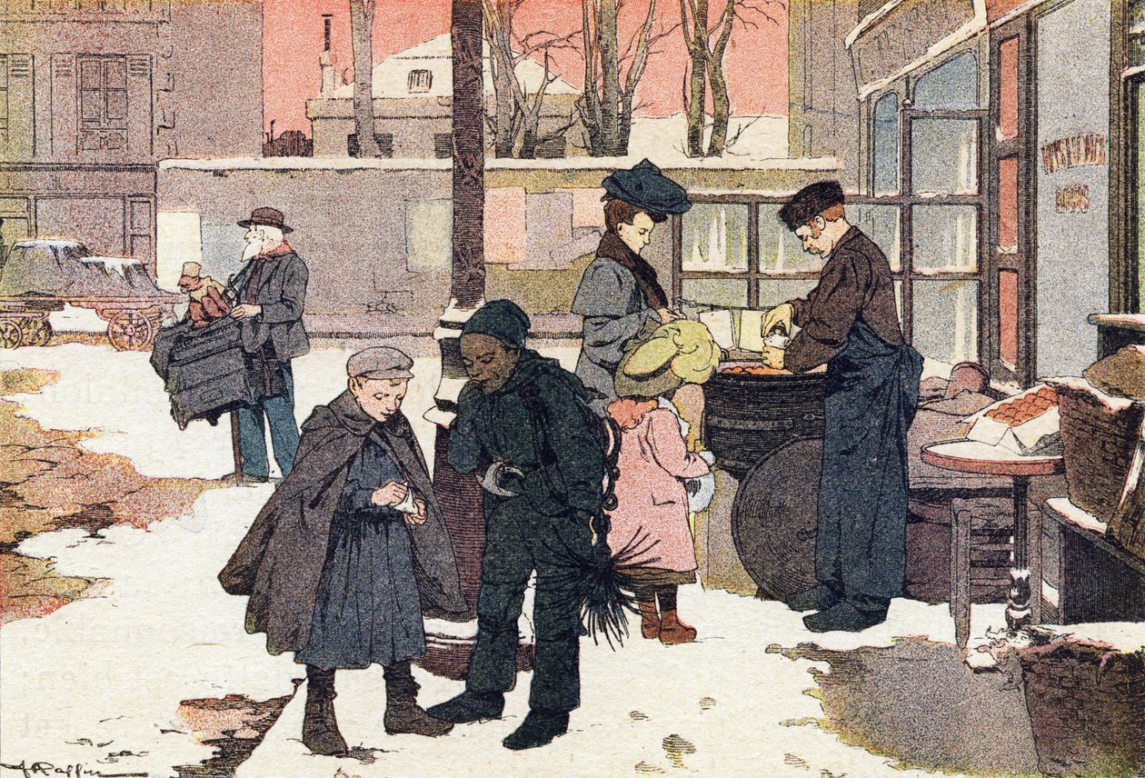 Le marchand de châtaignes, dans Imagier de l