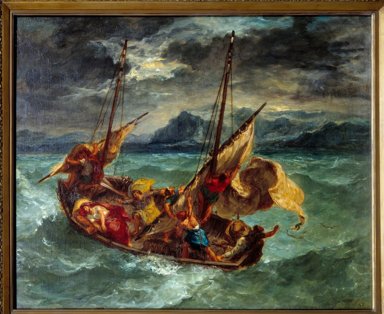 Christ sur le lac de Génésareth - Ferdinand Victor Eugene Delacroix