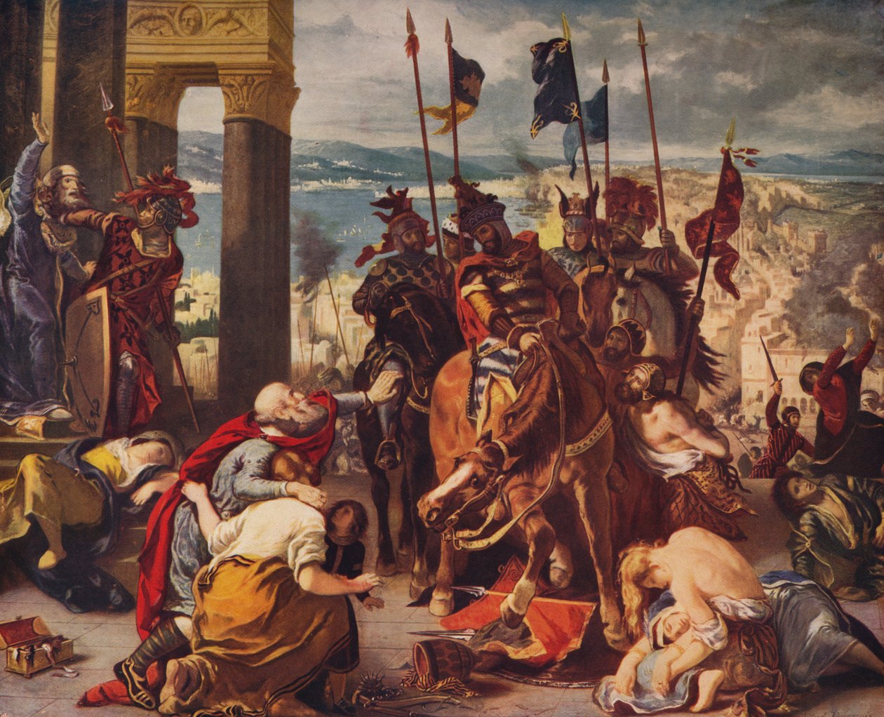 Entrée des croisés à Constantinople, 1840 - Ferdinand Victor Eugene Delacroix