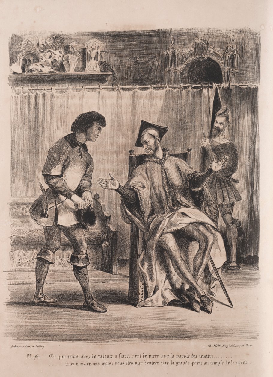 Illustrations pour Faust : Méphistophélès reçoit l