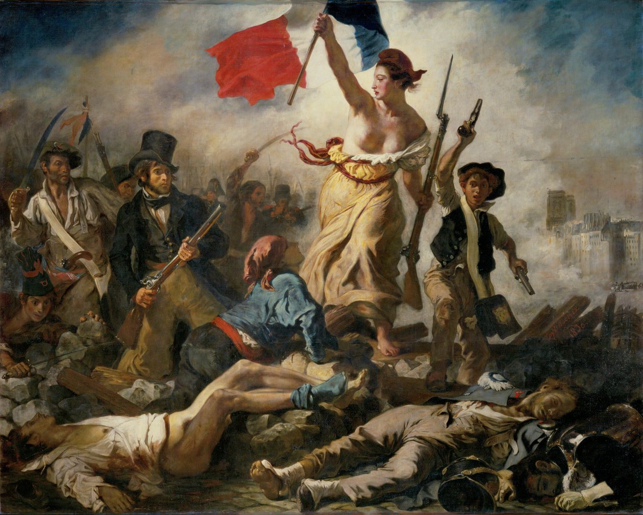 28 juillet 1830 ; La liberté guide le peuple ... - Ferdinand Victor Eugene Delacroix