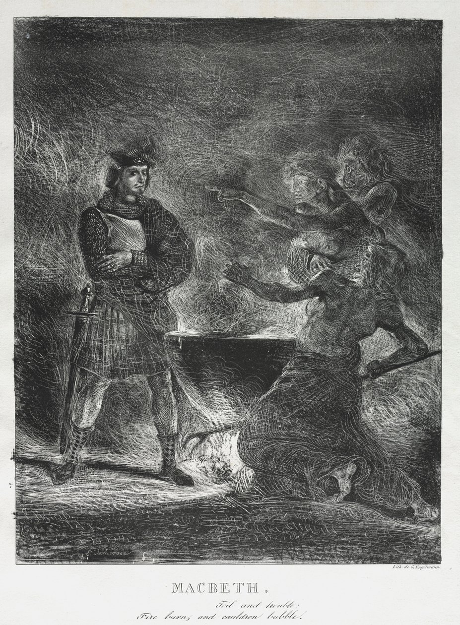 Macbeth consultant les sorcières, 1825 - Ferdinand Victor Eugene Delacroix