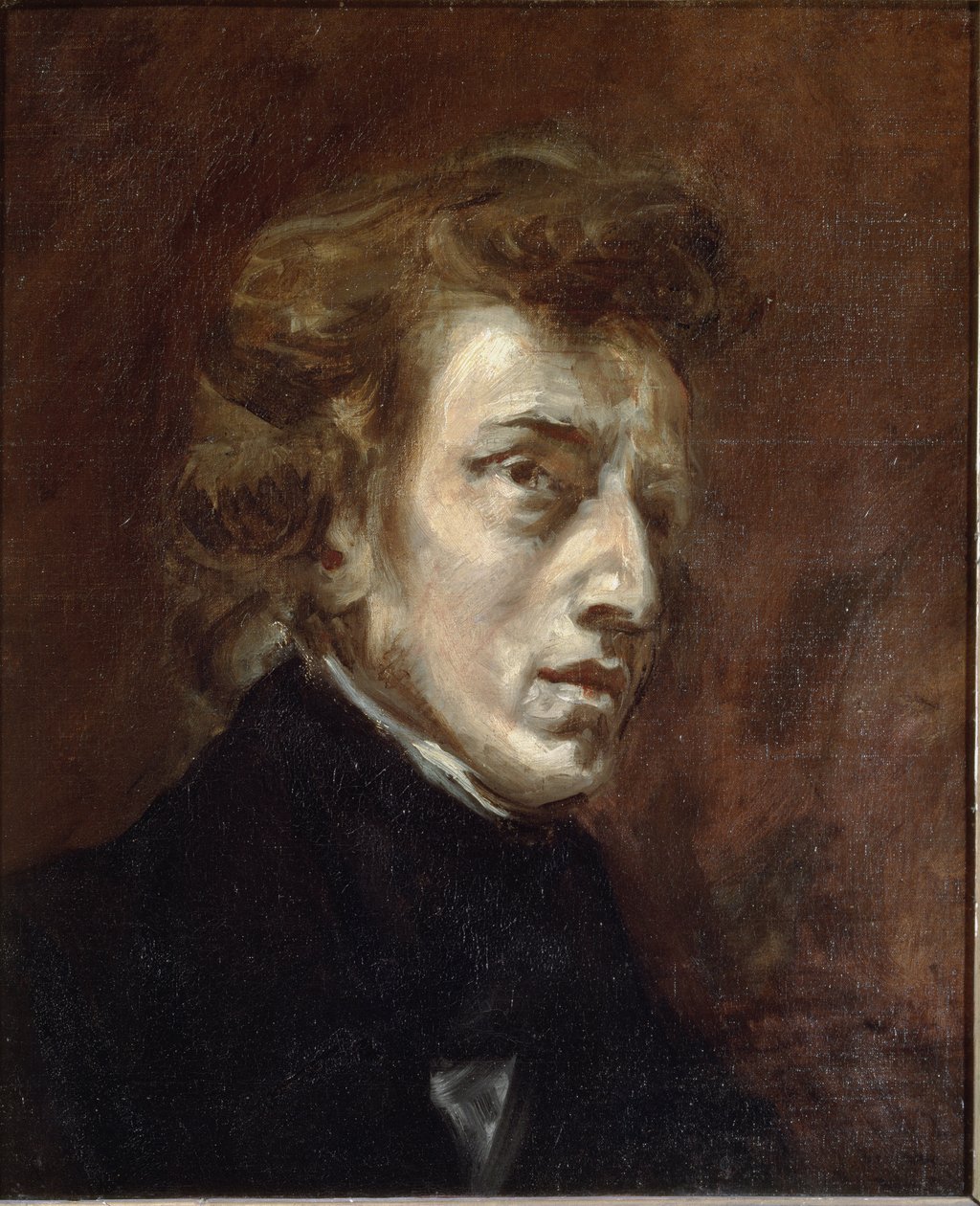 Portrait de Frédéric Chopin - Ferdinand Victor Eugene Delacroix