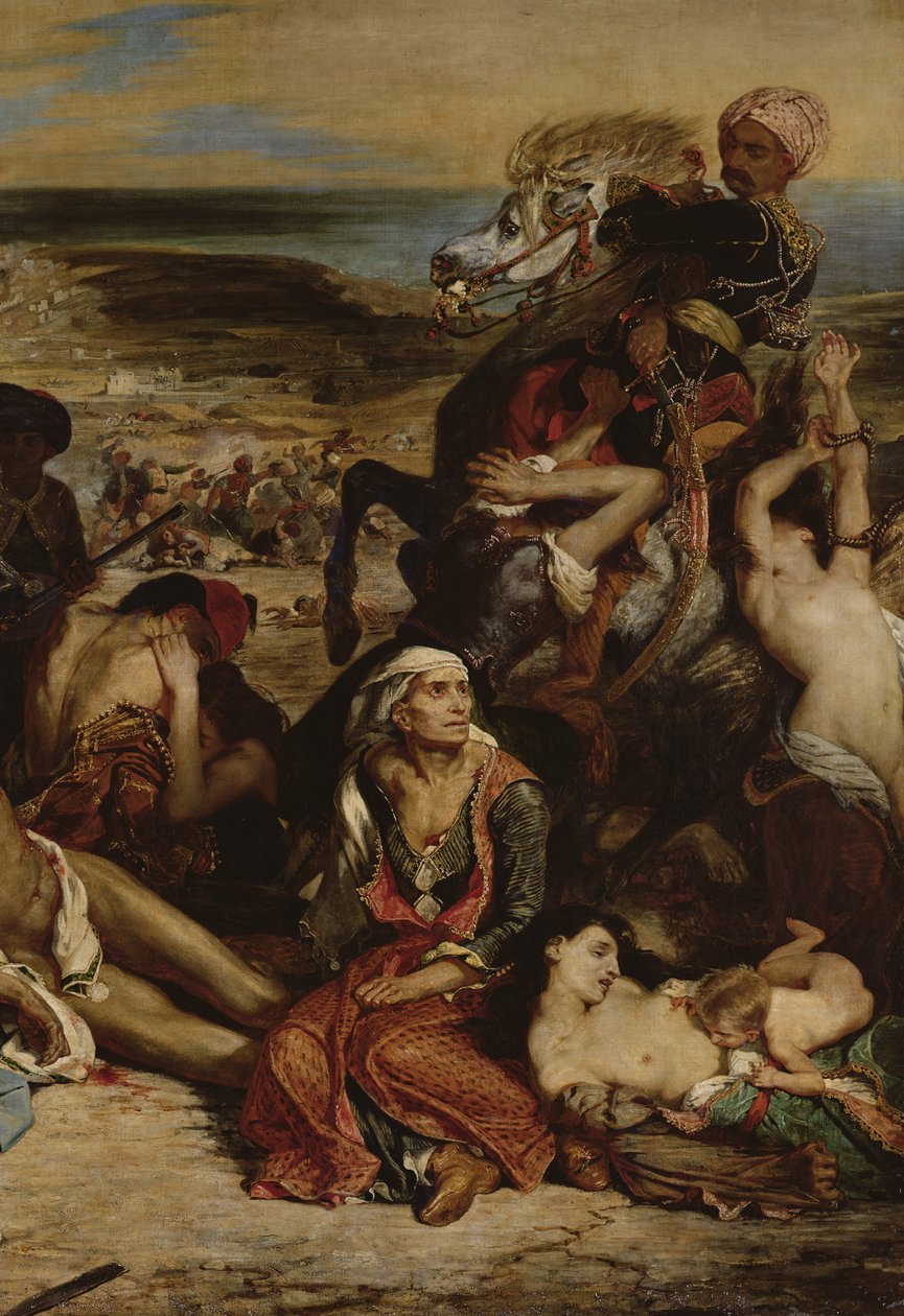 Scènes du Massacre de Chios, 1822 (détail) - Ferdinand Victor Eugene Delacroix