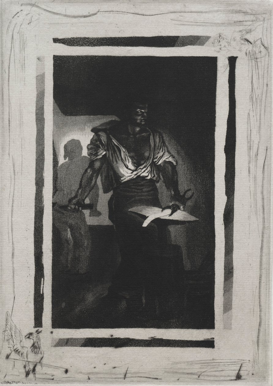 Le forgeron - Ferdinand Victor Eugene Delacroix