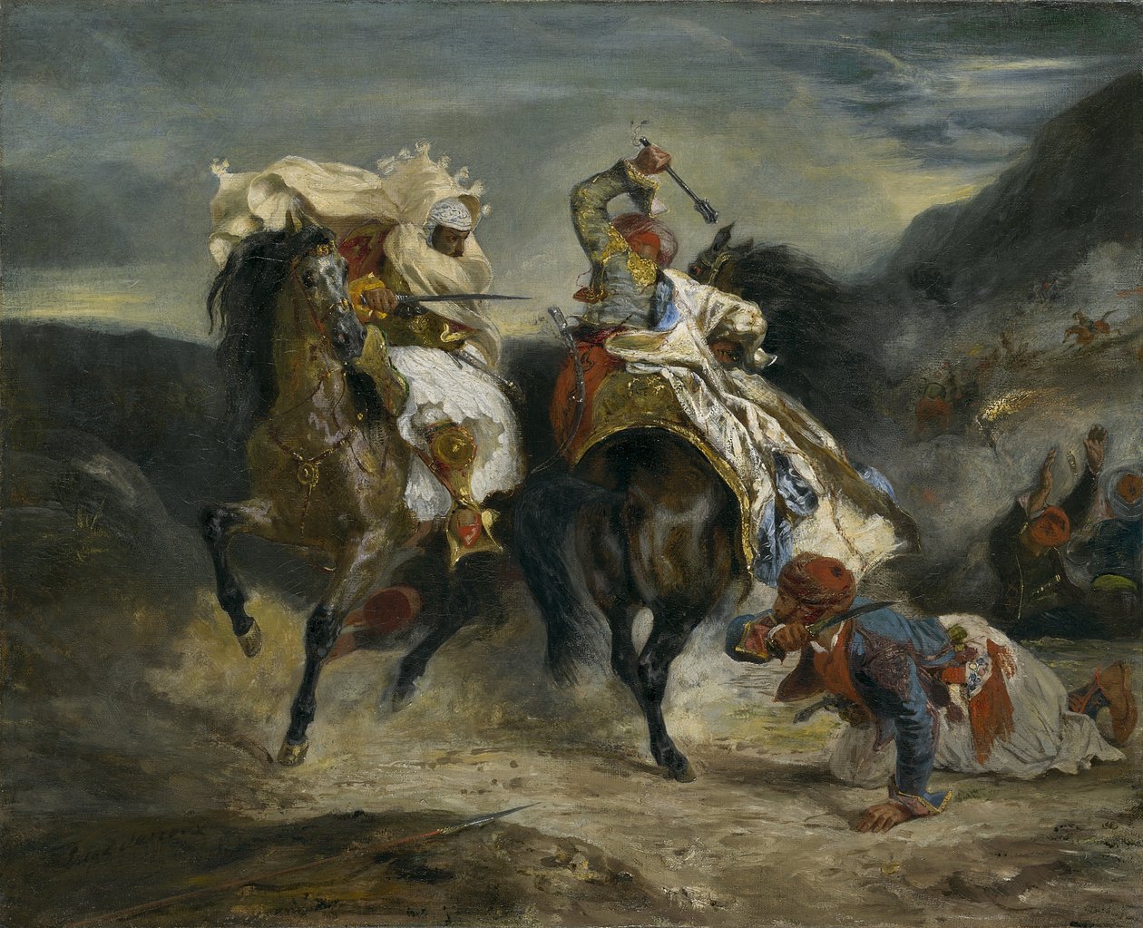 Le Combat du Giaour et Hassan, 1826 - Ferdinand Victor Eugene Delacroix