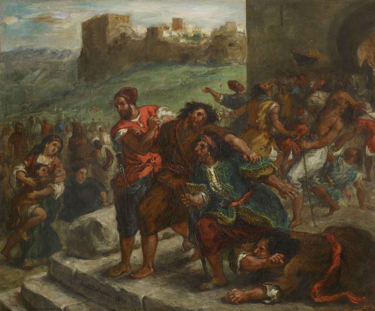 Les fanatiques de Tanger, 1857 - Ferdinand Victor Eugene Delacroix