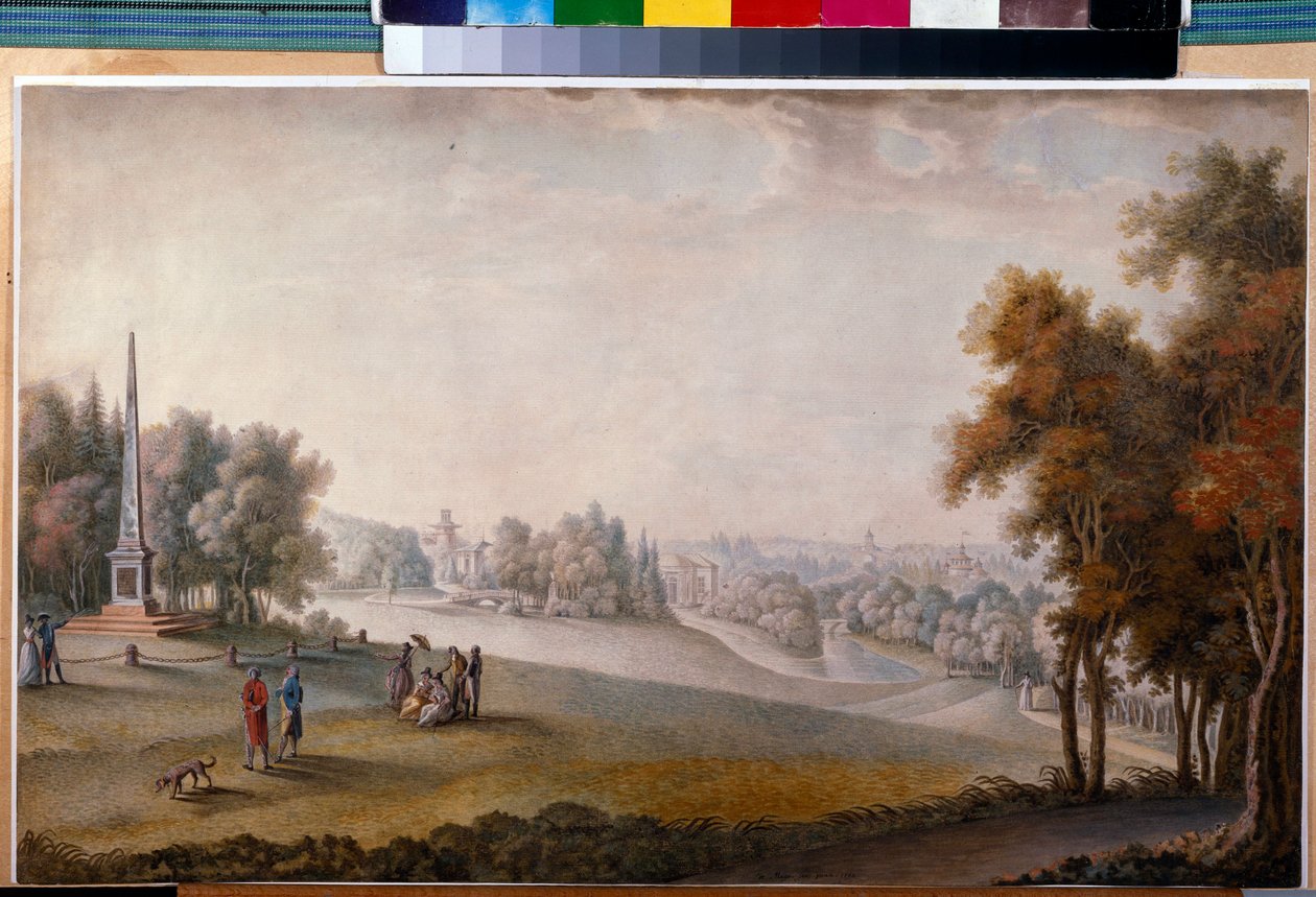 Vue du parc à Tsarskoïe Selo - Ferdinand de Meys