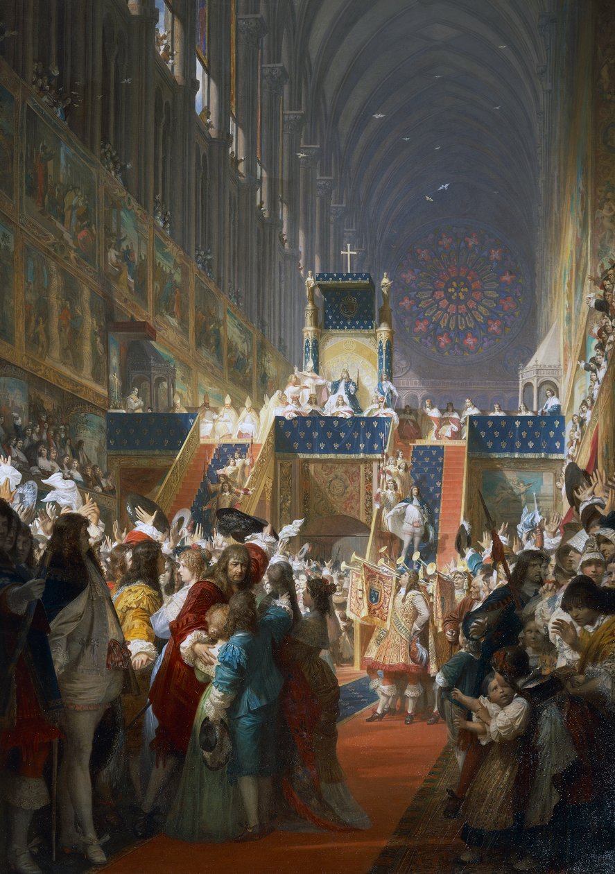 Louis XIV de France recevant des représentants des classes sociales à Paris - Ferdinand the Elder Piloty