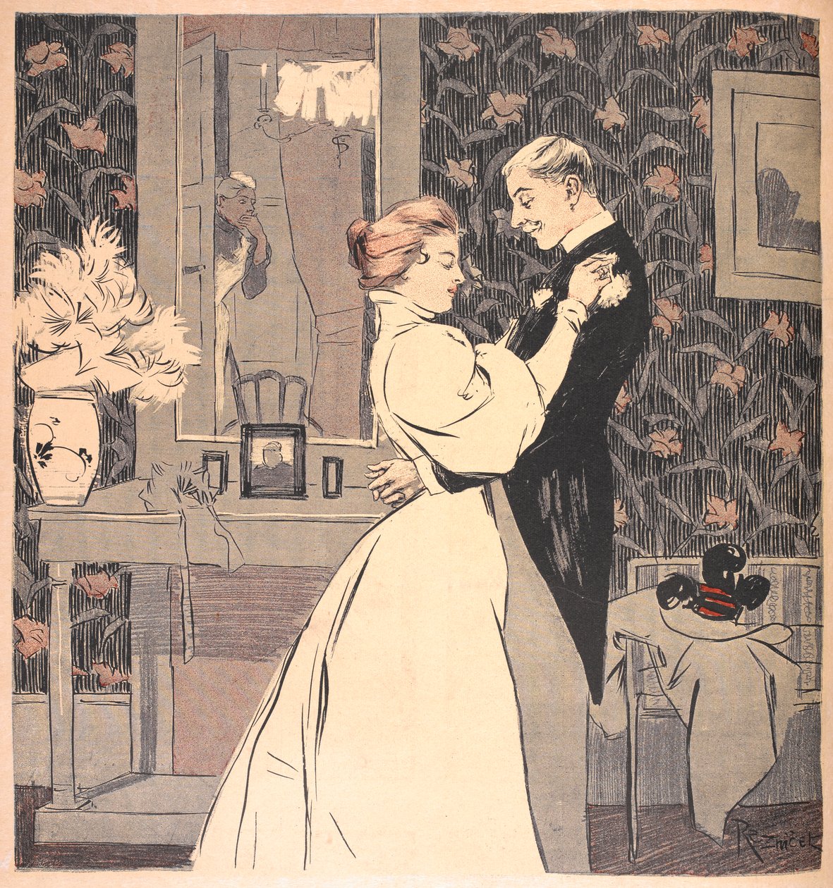 Abonnement à "Une nuit de noces". Un couple marié - Ferdinand von Reznicek